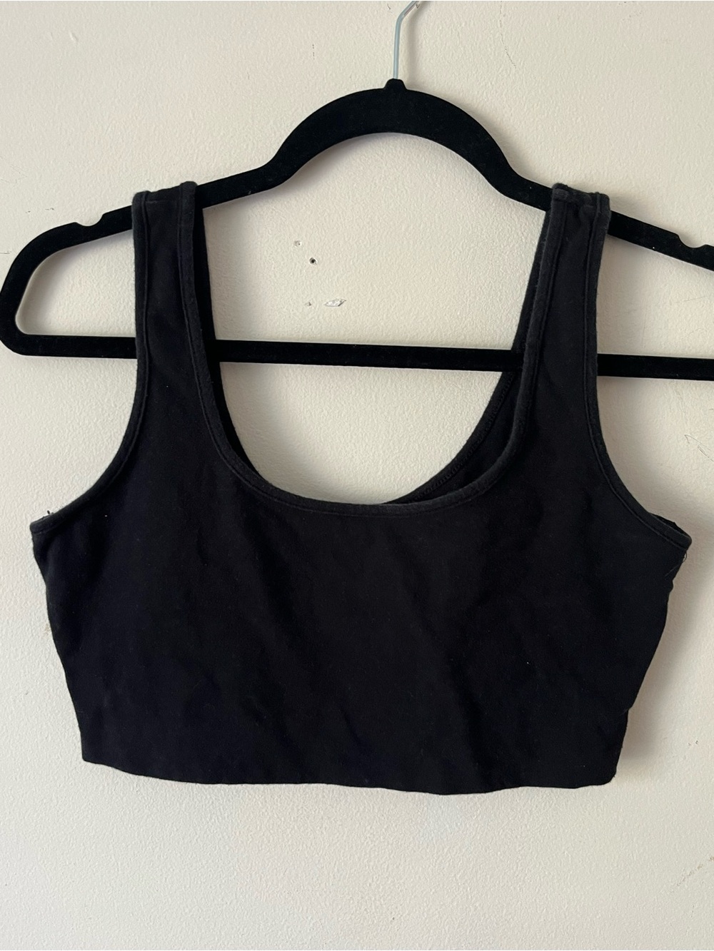 Selling Both in Black & Grey Together | Basic Scoop Neck Crop Bralette/Crop Top